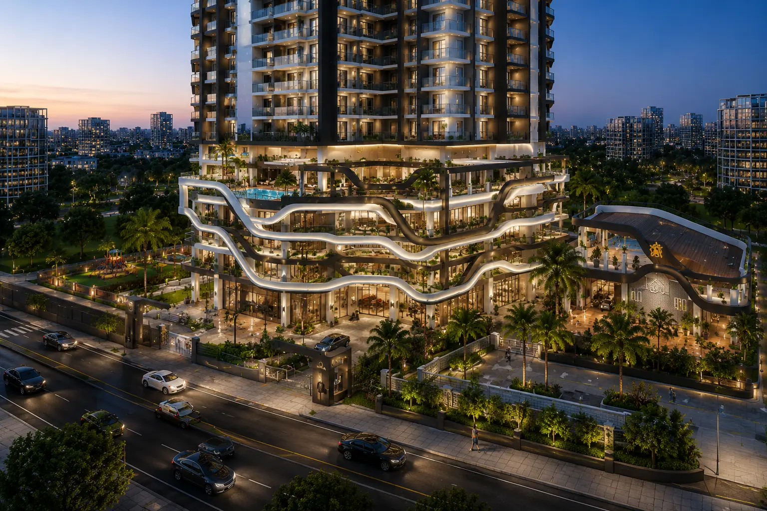 Omkar Planet Bay 706 Nerul – amenities